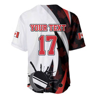 Custom Canada Ice Hockey Go Champions Baseball Jersey Team Canada Beaver Mascot Style