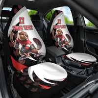 Custom Canada Ice Hockey Go Champions Car Seat Cover Team Canada Beaver Mascot Style