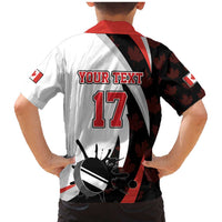 Custom Canada Ice Hockey Go Champions Family Matching Mermaid Dress and Hawaiian Shirt Team Canada Beaver Mascot Style