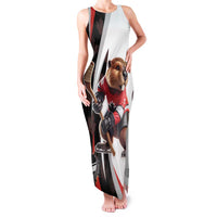 Custom Canada Ice Hockey Go Champions Family Matching Tank Maxi Dress and Hawaiian Shirt Team Canada Beaver Mascot Style