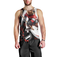 Custom Canada Ice Hockey Go Champions Men Tank Top Team Canada Beaver Mascot Style