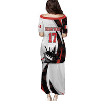 Custom Canada Ice Hockey Go Champions Puletasi Team Canada Beaver Mascot Style