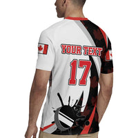 Custom Canada Ice Hockey Go Champions Rugby Jersey Team Canada Beaver Mascot Style