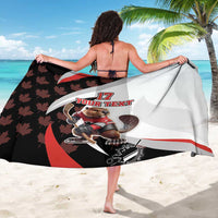 Custom Canada Ice Hockey Go Champions Sarong Team Canada Beaver Mascot Style