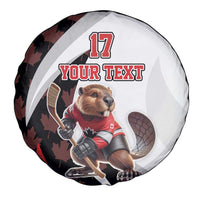 Custom Canada Ice Hockey Go Champions Spare Tire Cover Team Canada Beaver Mascot Style