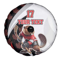 Custom Canada Ice Hockey Go Champions Spare Tire Cover Team Canada Beaver Mascot Style