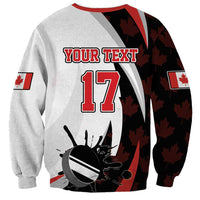 Custom Canada Ice Hockey Go Champions Sweatshirt Team Canada Beaver Mascot Style