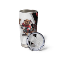 Custom Canada Ice Hockey Go Champions Tumbler Cup Team Canada Beaver Mascot Style