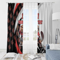 Custom Canada Ice Hockey Go Champions Window Curtain Team Canada Beaver Mascot Style