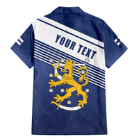 Personalized Finland One Nation One Culture Family Matching Mermaid Dress and Hawaiian Shirt A Crowned Lion with Flag