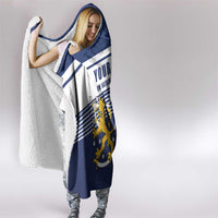 Personalized Finland One Nation One Culture Hooded Blanket A Crowned Lion with Flag