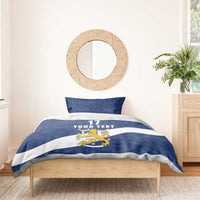 Custom Finland Football We are Champions Bedding Set Huuhkajat with Finnish Folk Paterns