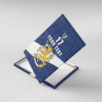 Custom Finland Football We are Champions Canvas Wall Art Huuhkajat with Finnish Folk Paterns