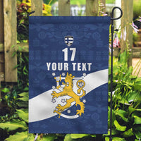 Custom Finland Football We are Champions Garden Flag Huuhkajat with Finnish Folk Paterns