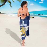 Custom Finland Football We are Champions Sarong Huuhkajat with Finnish Folk Paterns