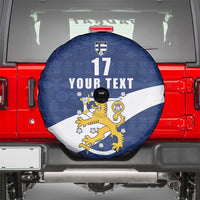Custom Finland Football We are Champions Spare Tire Cover Huuhkajat with Finnish Folk Paterns