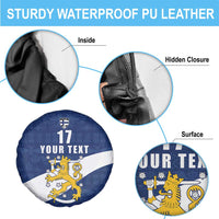 Custom Finland Football We are Champions Spare Tire Cover Huuhkajat with Finnish Folk Paterns