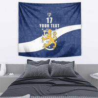 Custom Finland Football We are Champions Tapestry Huuhkajat with Finnish Folk Paterns