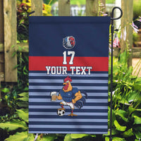 Custom France Football Garden Flag Blue Gallic Rooster Mascot