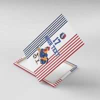 Custom France Football Canvas Wall Art White Gallic Rooster Mascot