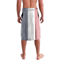 Custom France Football Lavalava White Gallic Rooster Mascot