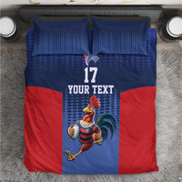France Rugby Custom Bedding Set Come on Les Bleus Blue Style