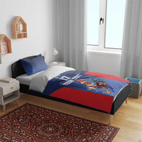 France Rugby Custom Bedding Set Come on Les Bleus Blue Style
