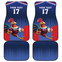 France Rugby Custom Car Mats Come on Les Bleus Blue Style