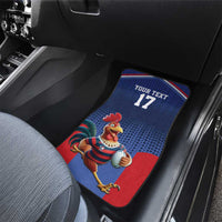 France Rugby Custom Car Mats Come on Les Bleus Blue Style