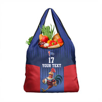 France Rugby Custom Grocery Bag Come on Les Bleus Blue Style