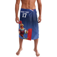 France Rugby Custom Lavalava Come on Les Bleus Blue Style