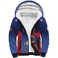 France Rugby Custom Sherpa Hoodie Come on Les Bleus Blue Style