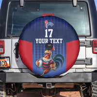 France Rugby Custom Spare Tire Cover Come on Les Bleus Blue Style