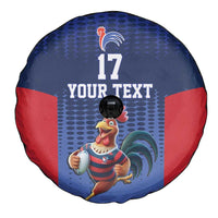 France Rugby Custom Spare Tire Cover Come on Les Bleus Blue Style