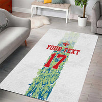 Custom Sardinia Football Area Rug Sardigna Sporty Style