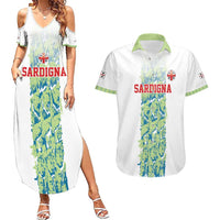 Custom Sardinia Football Couples Matching Summer Maxi Dress and Hawaiian Shirt Sardigna Sporty Style