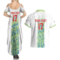 Custom Sardinia Football Couples Matching Summer Maxi Dress and Hawaiian Shirt Sardigna Sporty Style