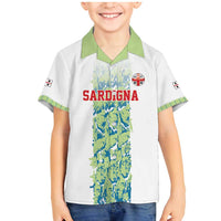 Custom Sardinia Football Family Matching Mermaid Dress and Hawaiian Shirt Sardigna Sporty Style