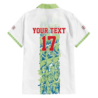 Custom Sardinia Football Family Matching Off The Shoulder Long Sleeve Dress and Hawaiian Shirt Sardigna Sporty Style