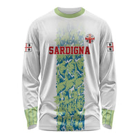 Custom Sardinia Football Long Sleeve Shirt Sardigna Sporty Style