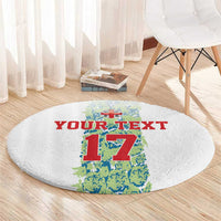Custom Sardinia Football Round Carpet Sardigna Sporty Style