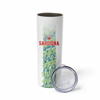 Custom Sardinia Football Skinny Tumbler Sardigna Sporty Style