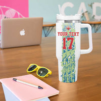 Custom Sardinia Football Tumbler With Handle Sardigna Sporty Style