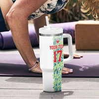 Custom Sardinia Football Tumbler With Handle Sardigna Sporty Style