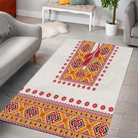 Slovakia Costume Area Rug Traditional Folk Pattern