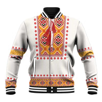 Slovakia Costume Baseball Jacket Traditional Folk Pattern