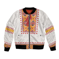 Slovakia Costume Bomber Jacket Traditional Folk Pattern