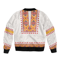 Slovakia Costume Bomber Jacket Traditional Folk Pattern