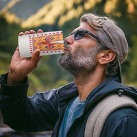 Slovakia Costume 4 in 1 Can Cooler Tumbler Traditional Folk Pattern