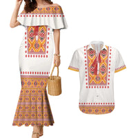 Slovakia Costume Couples Matching Mermaid Dress and Hawaiian Shirt Traditional Folk Pattern